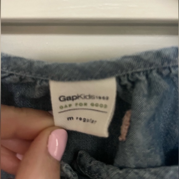 Gap Kids Chambray Valentine Dress sz M - Picture 2 of 5